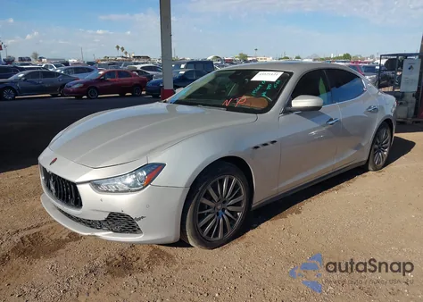 2017 Maserati Ghibli S из США, поврежденный, VIN ZAM57RSA9H1195609